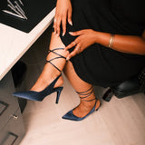 Estelle Pumps Navy - TLW Shoes