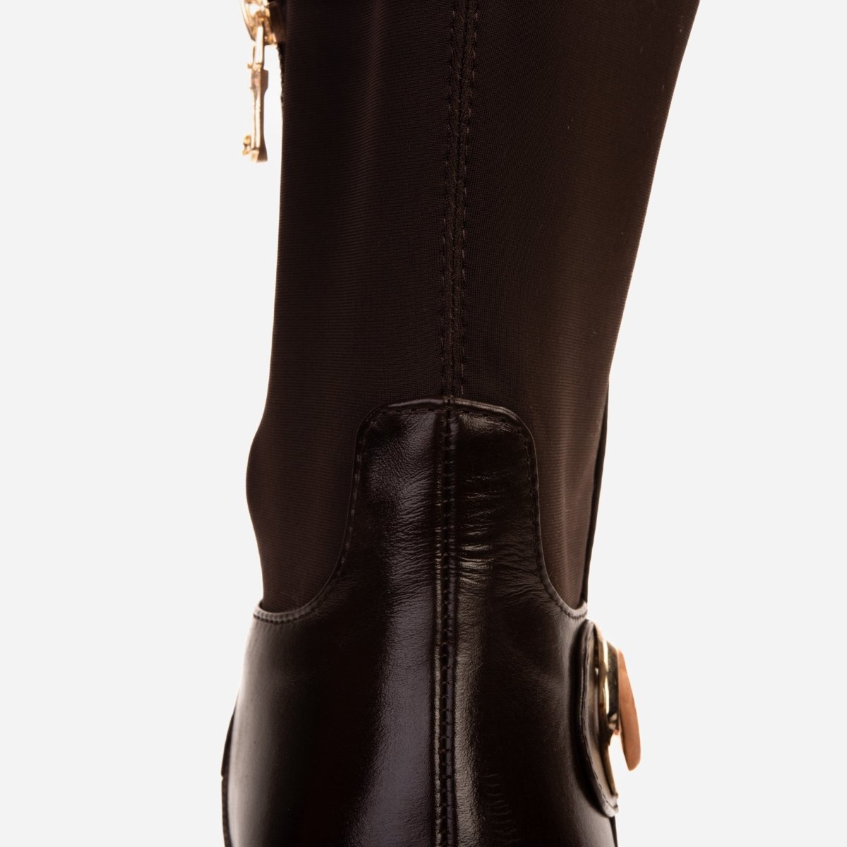 The Windsor Brown Leather Knee High Boot - TLW Shoes