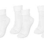 tittimitti® 100% Organic Combed Cotton Luxury Women's Socks 3 - Pack. Made in Italy. - TLW Shoes