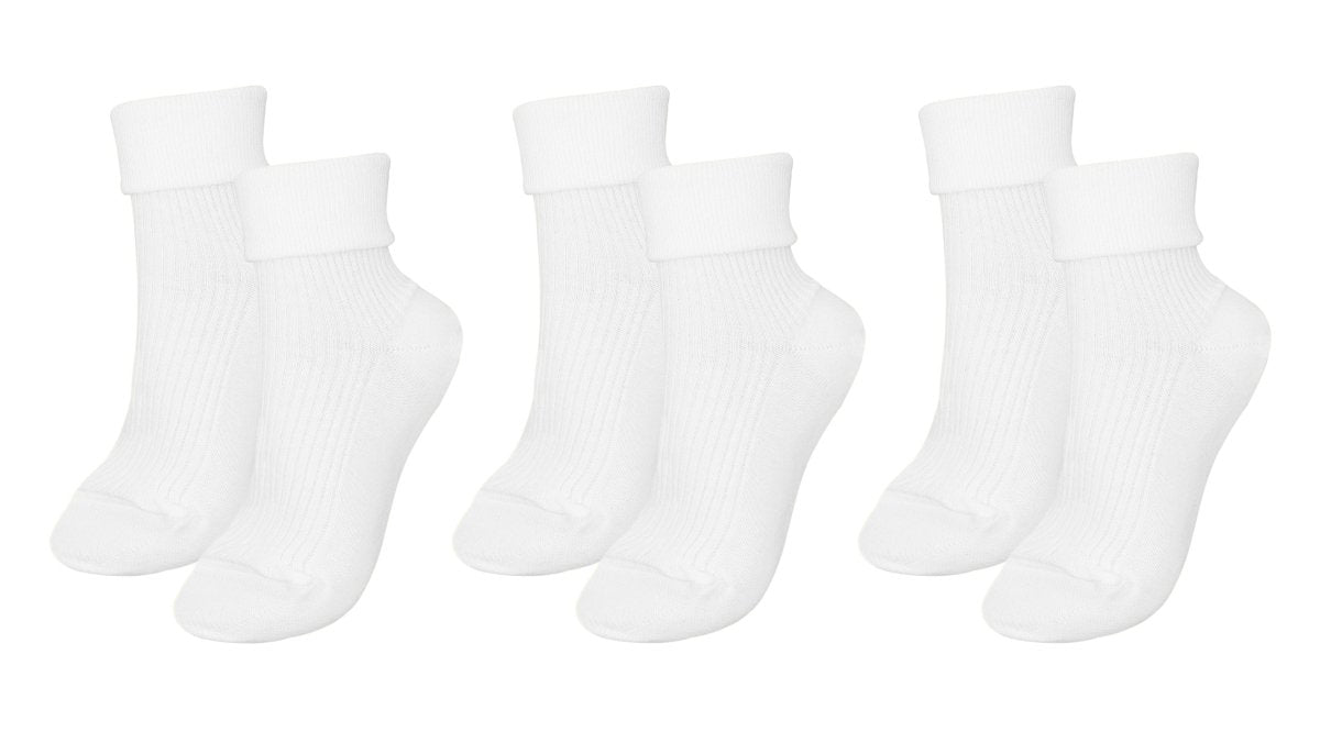 tittimitti® 100% Organic Combed Cotton Luxury Women's Socks 3 - Pack. Made in Italy. - TLW Shoes