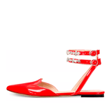 Rosalind Flats Red - TLW Shoes