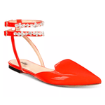 Rosalind Flats Red - TLW Shoes