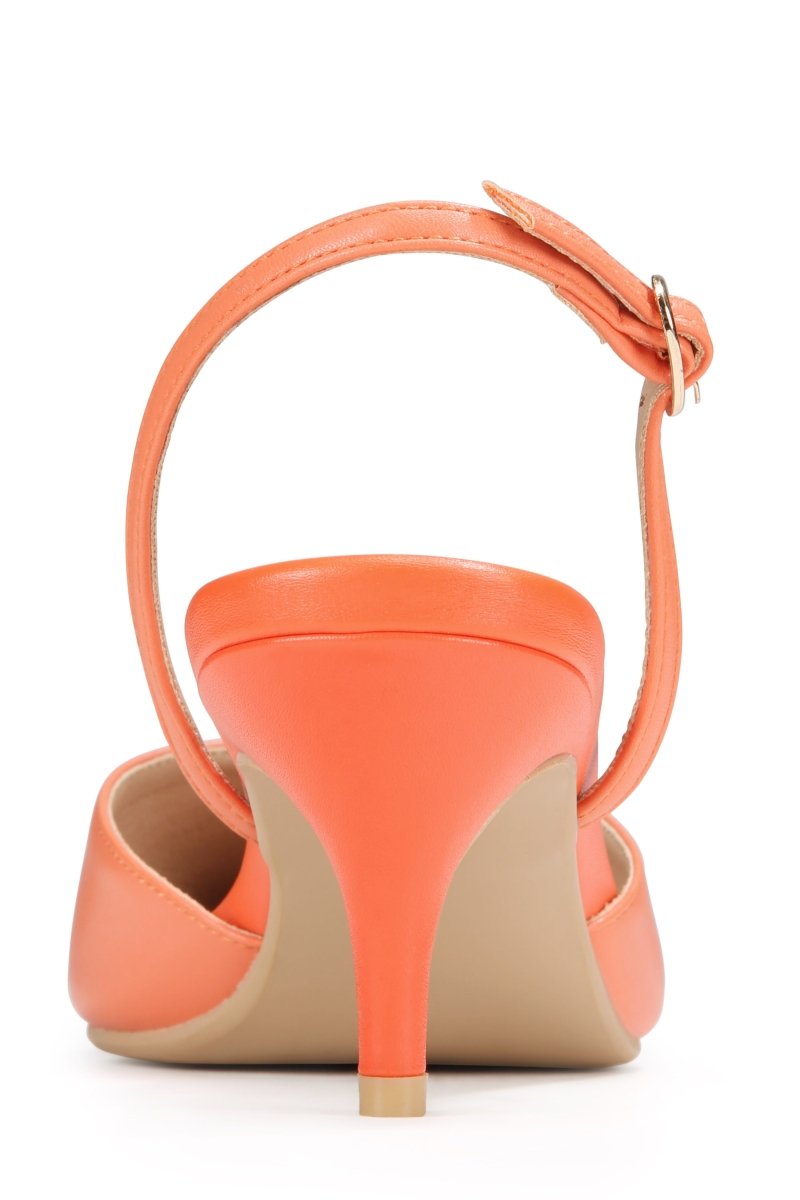Mia Slingback Apricot - TLW Shoes