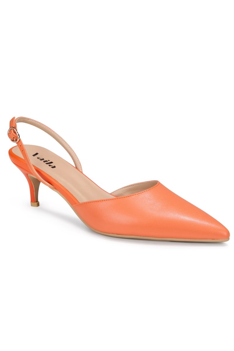 Mia Slingback Apricot - TLW Shoes