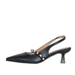 Sophia Slingback Pumps Black - TLW Shoes