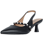 Sophia Slingback Pumps Black - TLW Shoes