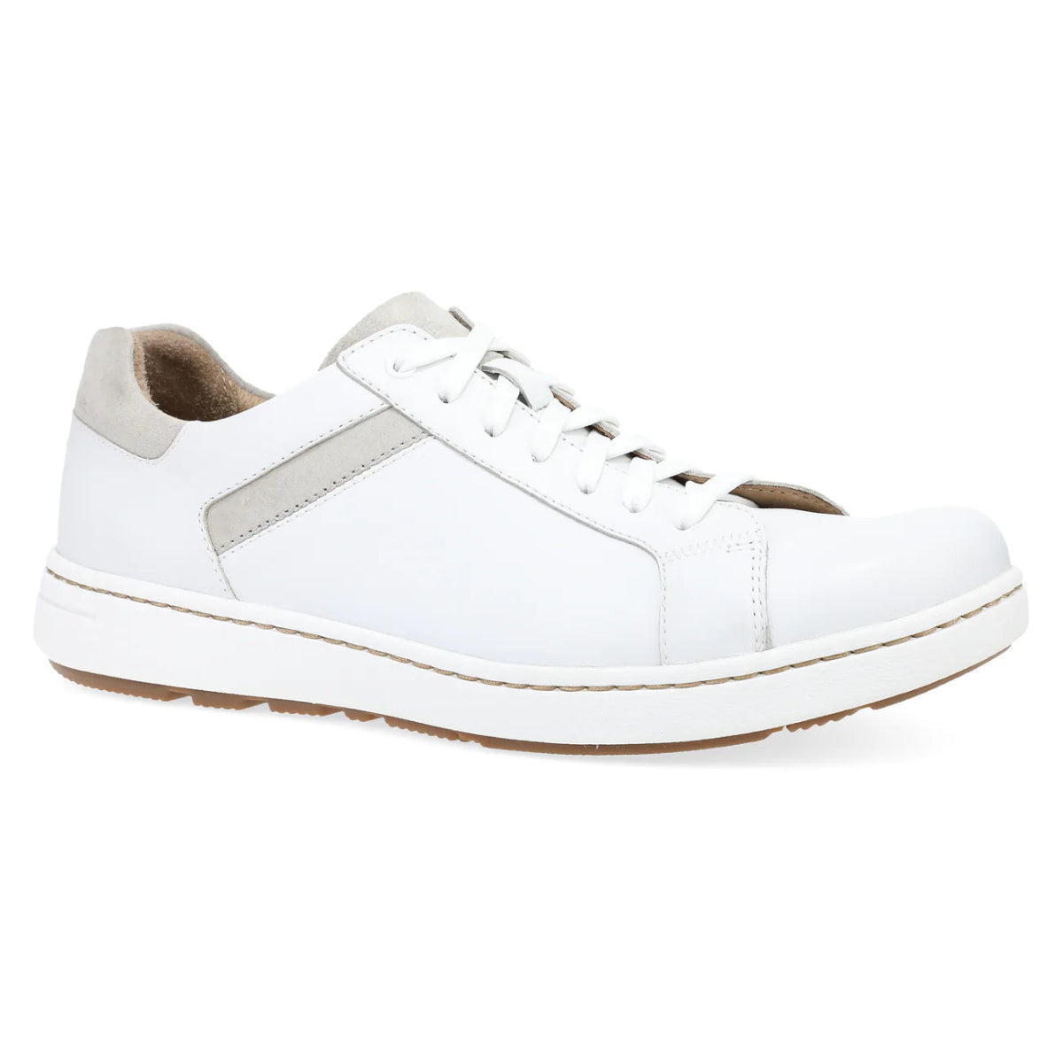 Dansko Trevor Men's Lace In White Calf Sneaker - TLW Shoes
