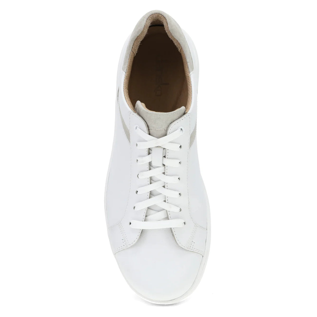 Dansko Trevor Men's Lace In White Calf Sneaker - TLW Shoes