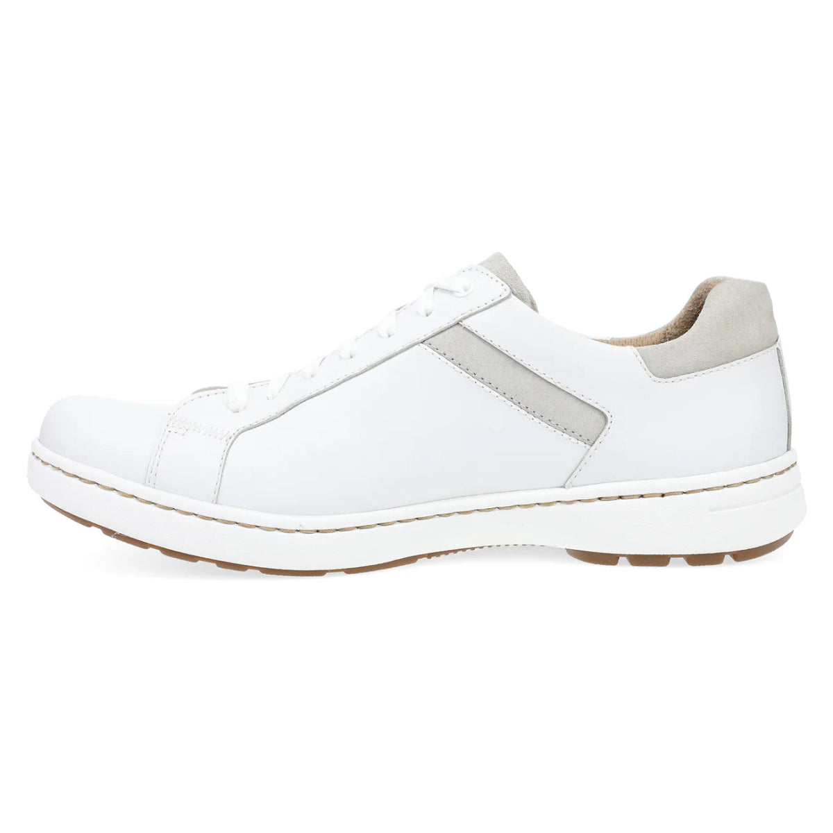 Dansko Trevor Men's Lace In White Calf Sneaker - TLW Shoes