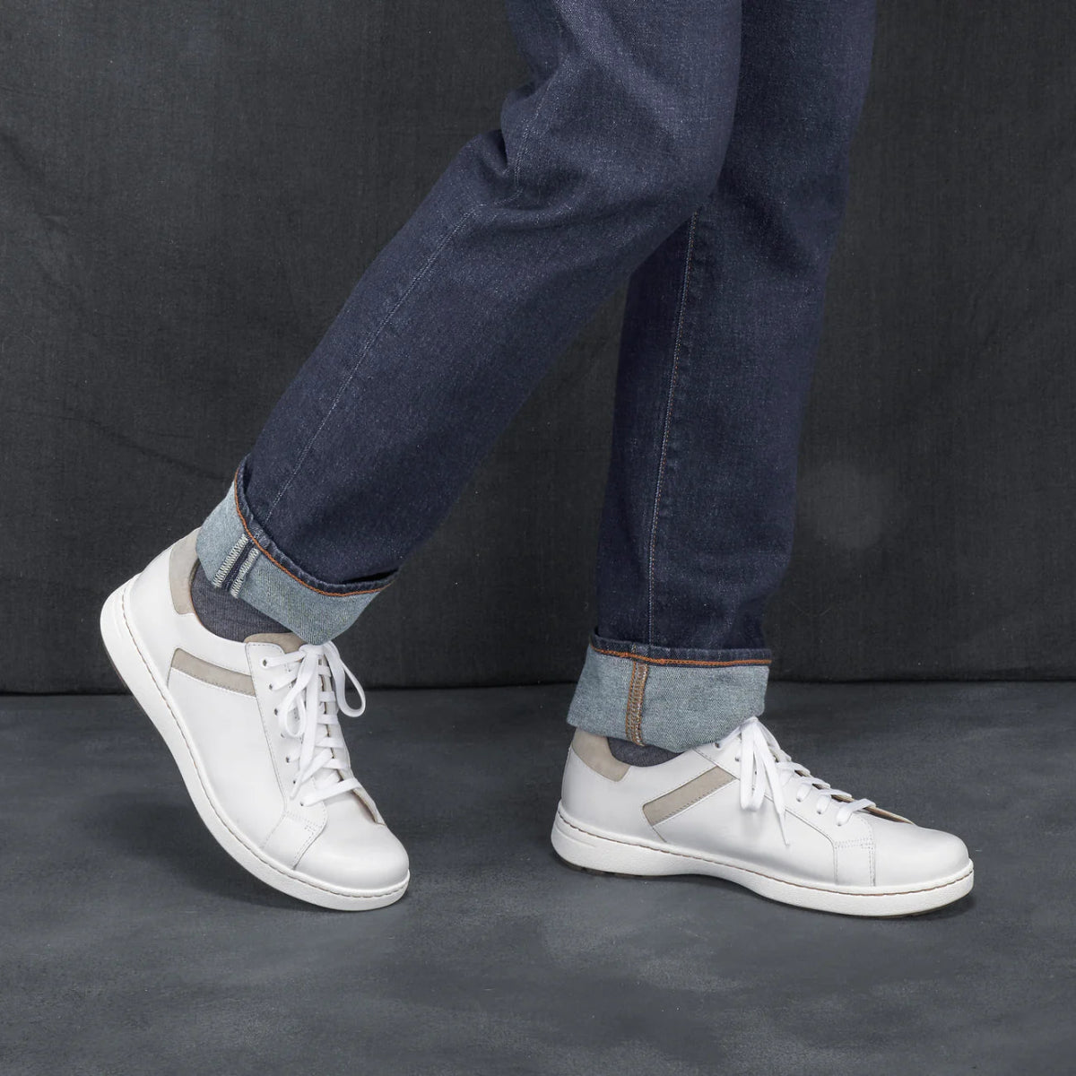 Dansko Trevor Men's Lace In White Calf Sneaker - TLW Shoes