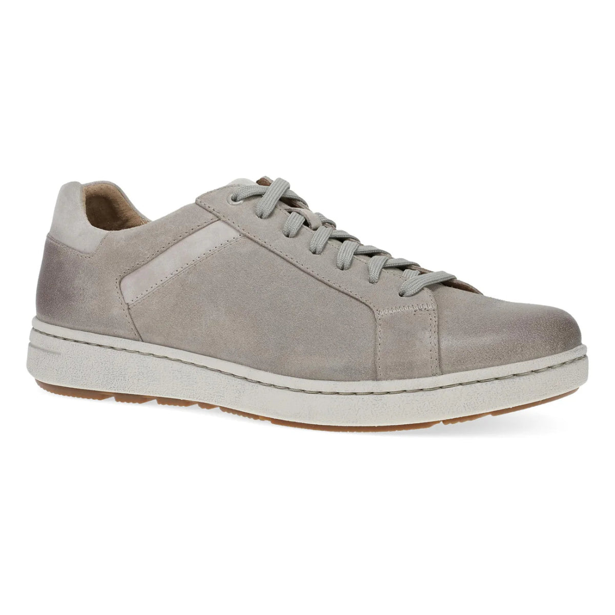 Dansko Trevor Men's Lace In Stone Burnished Suede Sneaker - TLW Shoes