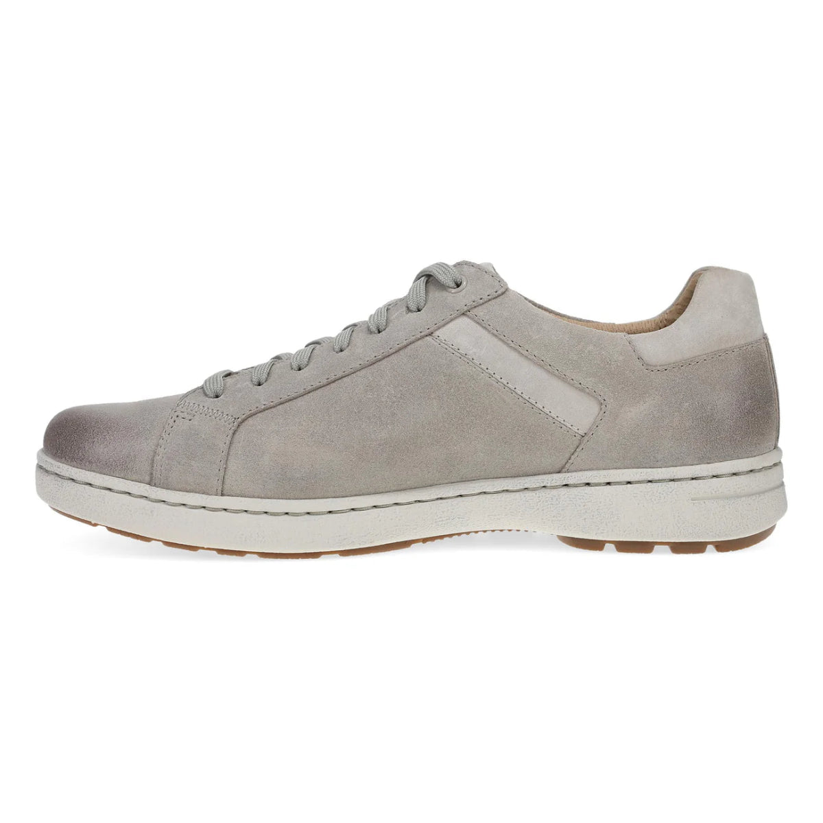 Dansko Trevor Men's Lace In Stone Burnished Suede Sneaker - TLW Shoes