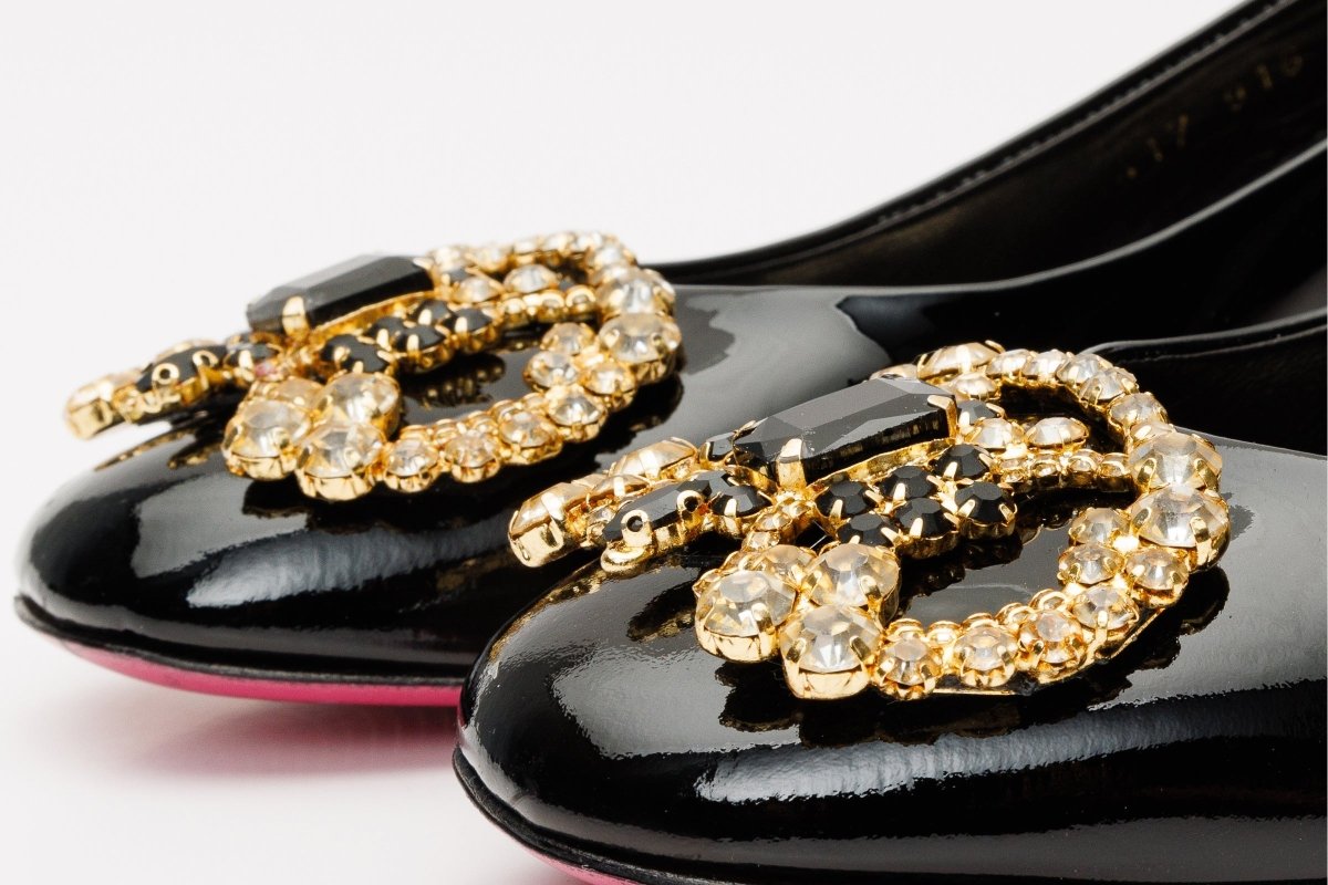 The Foggia Black Leather Block Heel Pump Women Shoe - TLW Shoes