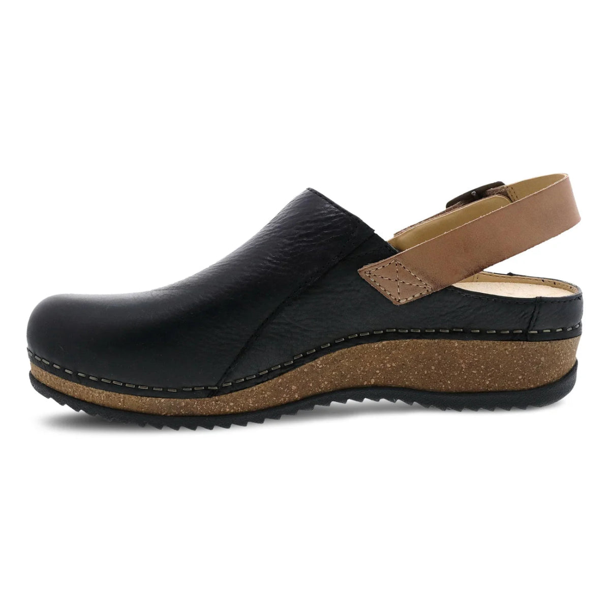 Dansko Merrin Women's Mule In Black Waxy Milled - TLW Shoes