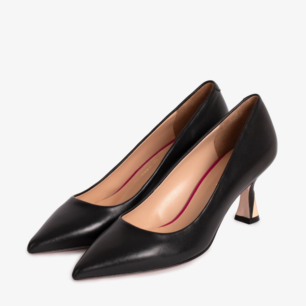 The Brunello Black Leather Pump Women Shoe - TLW Shoes