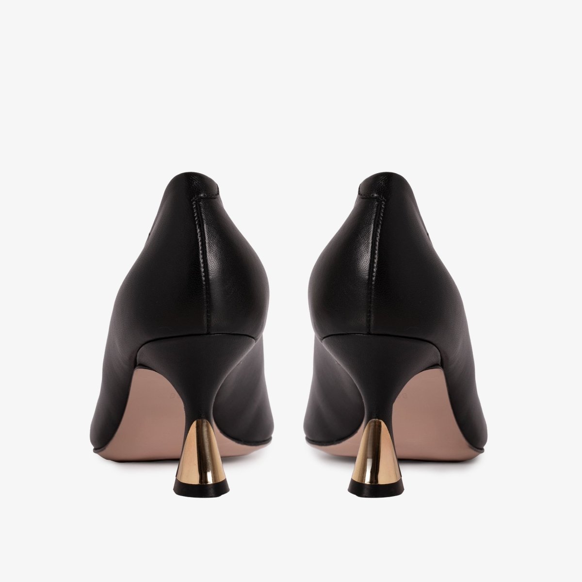 The Brunello Black Leather Pump Women Shoe - TLW Shoes