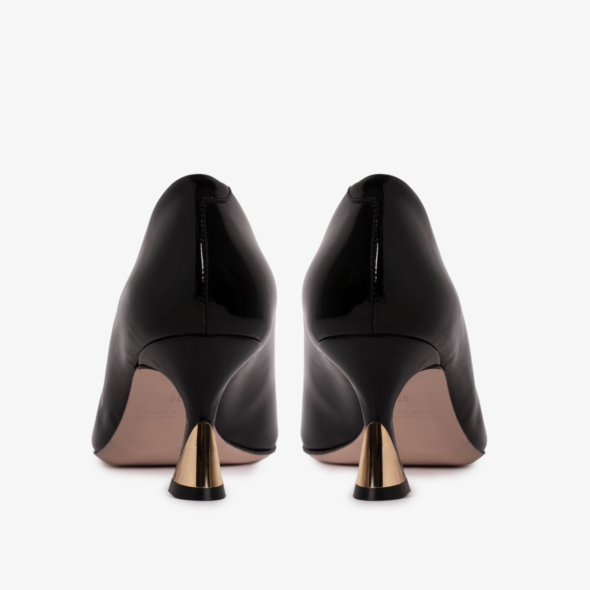 The Brunello Black Patent Leather Pump Women Shoe - TLW Shoes