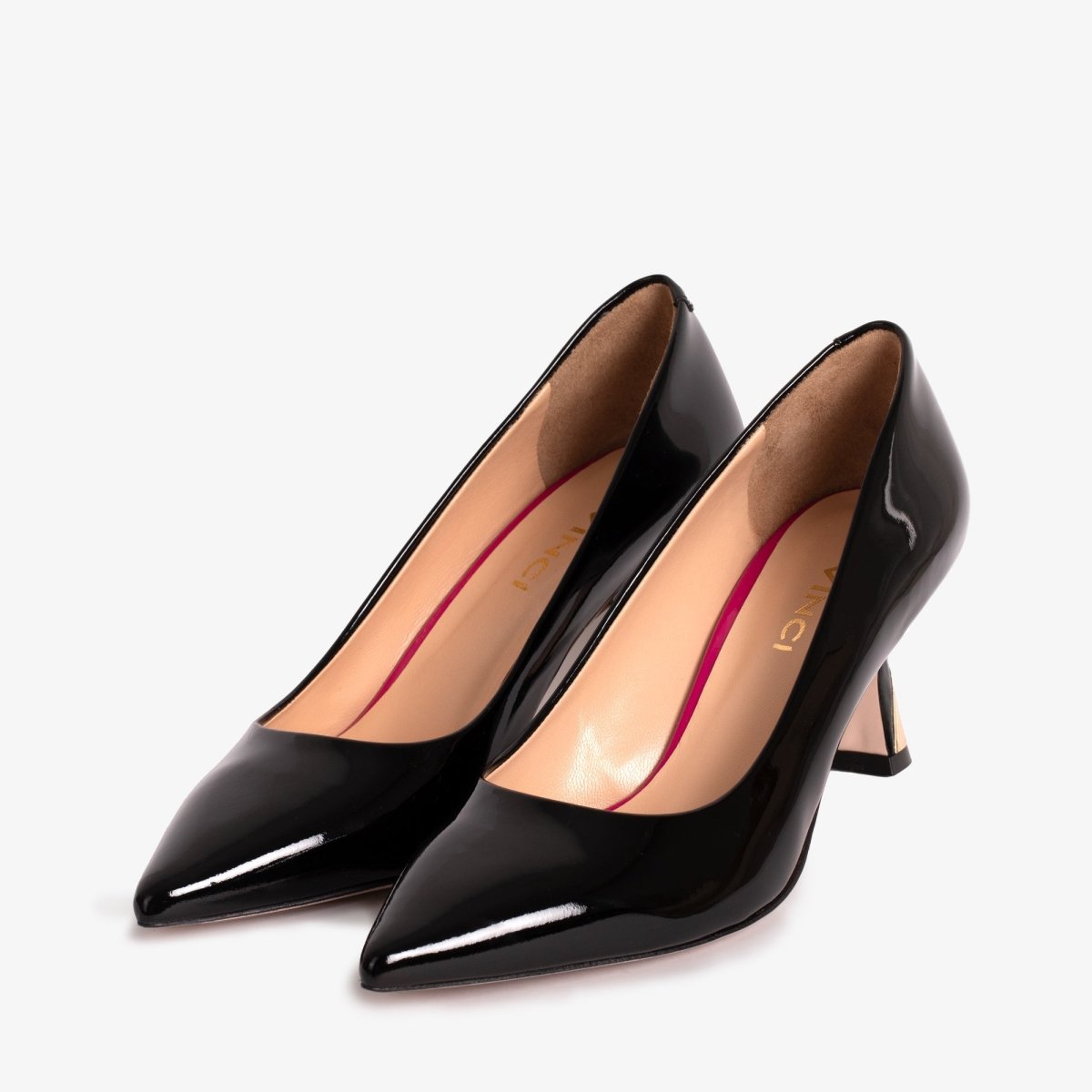 The Brunello Black Patent Leather Pump Women Shoe - TLW Shoes