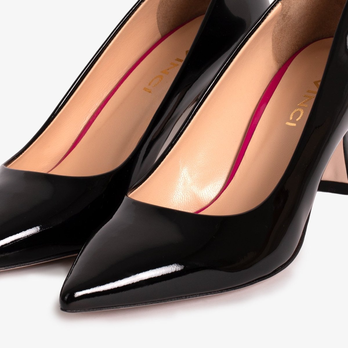 The Brunello Black Patent Leather Pump Women Shoe - TLW Shoes