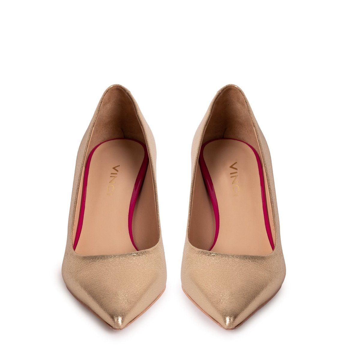The Brunello Gold Leather Pump Women Shoe - TLW Shoes