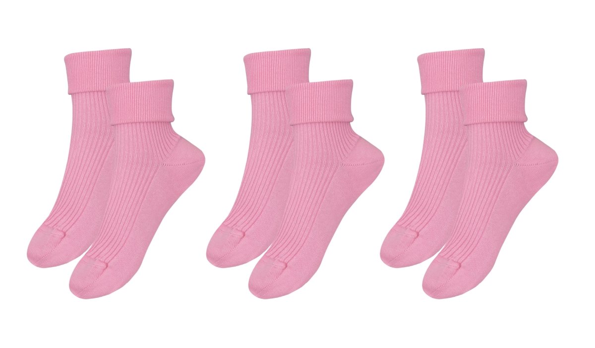 tittimitti® 100% Organic Combed Cotton Luxury Women's Socks 3 - Pack. Made in Italy. - TLW Shoes