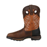 Durango Maverick Xp Men's Steel Toe Waterproof Western Work Boots Ddb0215 In Rugged Brown And Copper