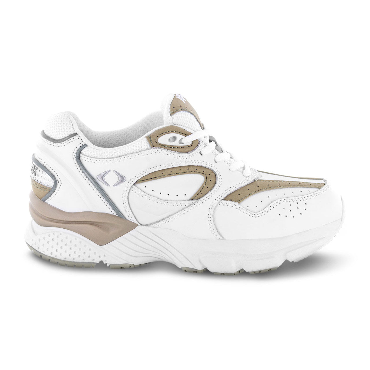 APEX X821M LENEX WALKER MEN'S LACE SHOE IN WHITE/GREY - TLW Shoes