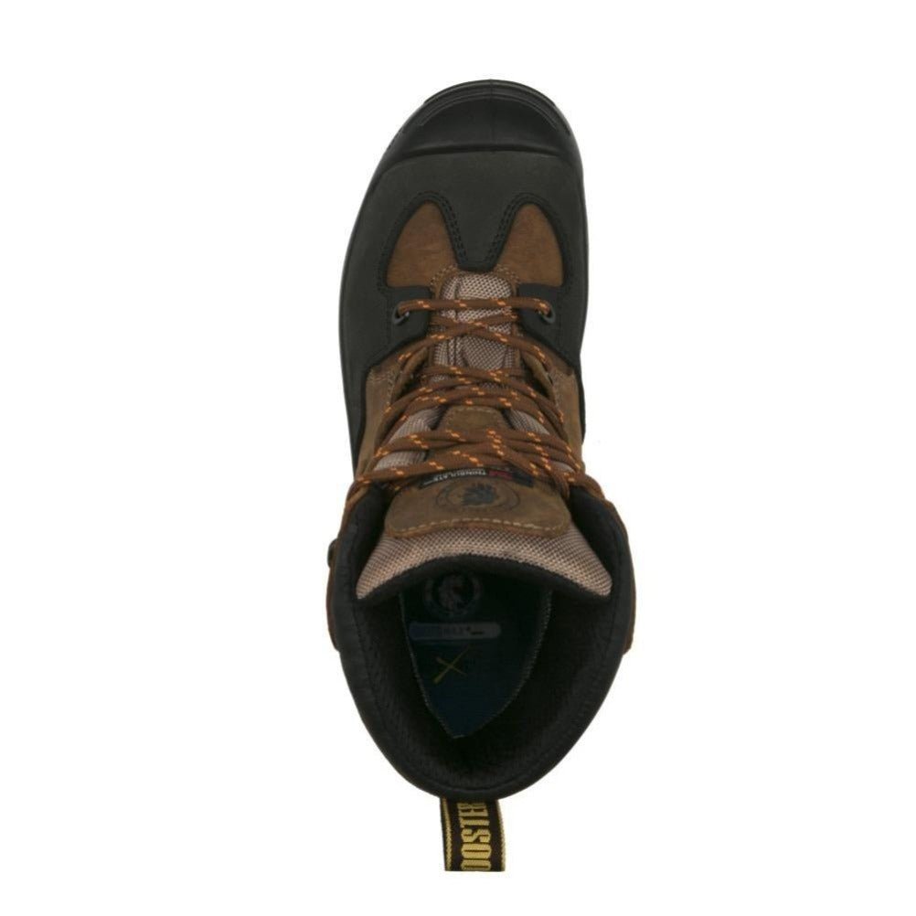 ROCKROOSTER Woodland Brown 6 inch Waterproof Safety Toe Leather Work Boots AK669 - TLW Shoes