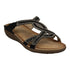 Alora Black Embellished Slide Flat Sandals - TLW Shoes