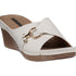 Women's Bay White Wedge Sandals - TLW Shoes