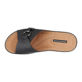Women's Bay Black Wedge Sandals - TLW Shoes