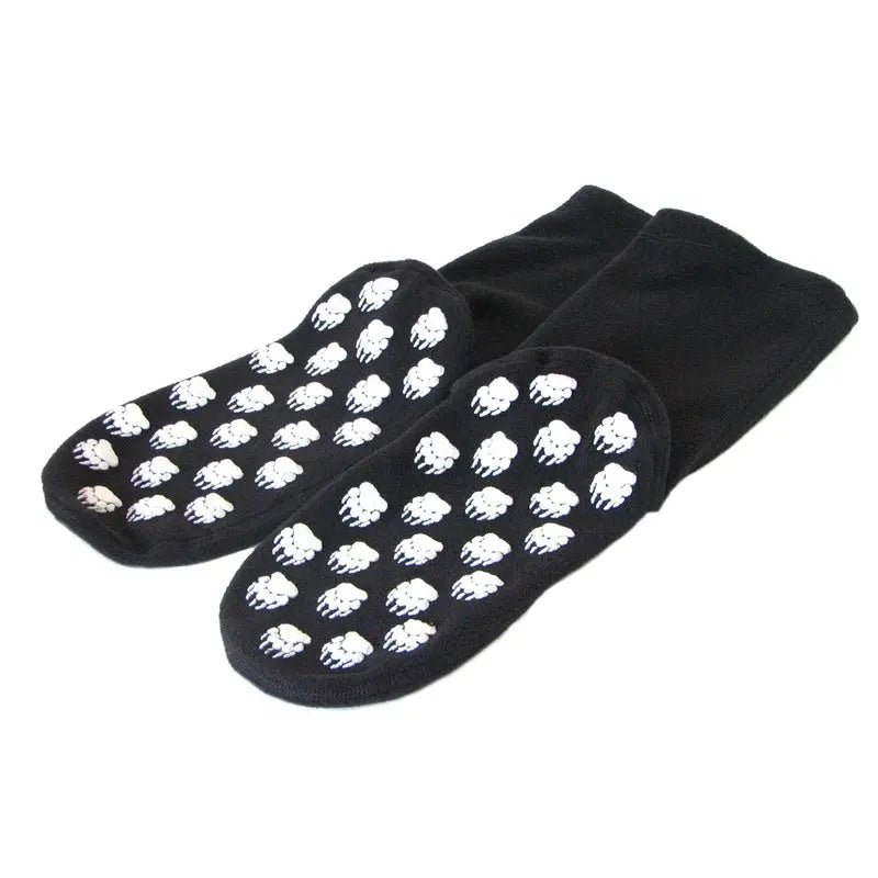 Polar Feet Supersoft Fleece Socks - Black - TLW Shoes