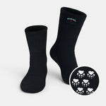 Polar Feet SUPER STRETCHY Fleece Socks - Black - TLW Shoes