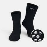 Polar Feet SUPER STRETCHY Fleece Socks - Black - TLW Shoes