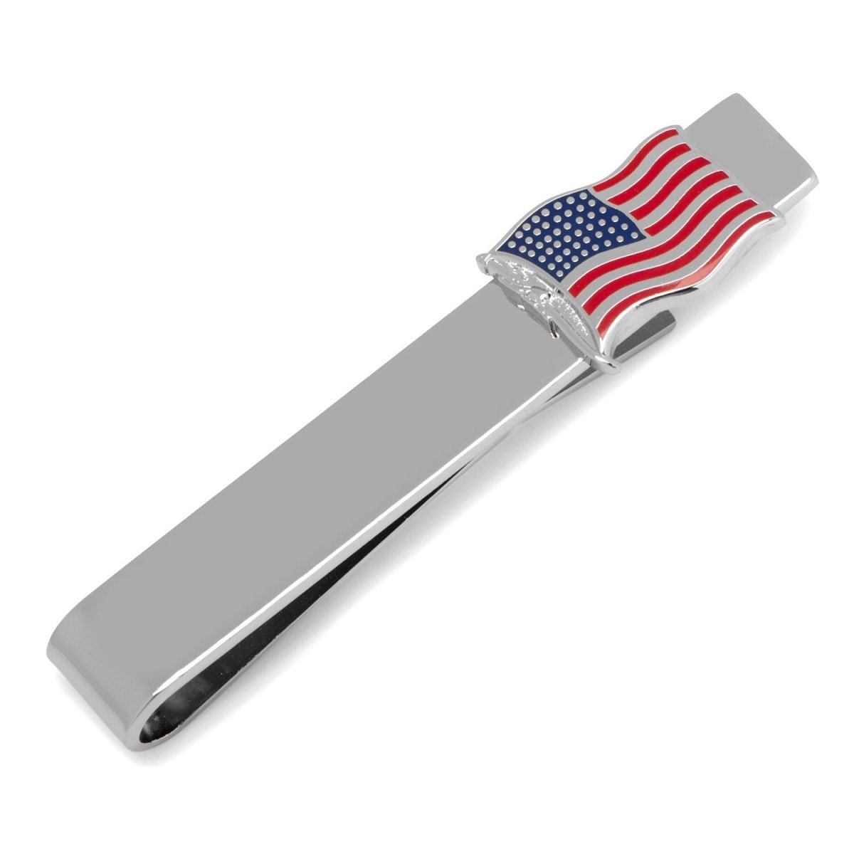 American Waving Flag Cufflinks and Tie Bar Gift Set - TLW Shoes