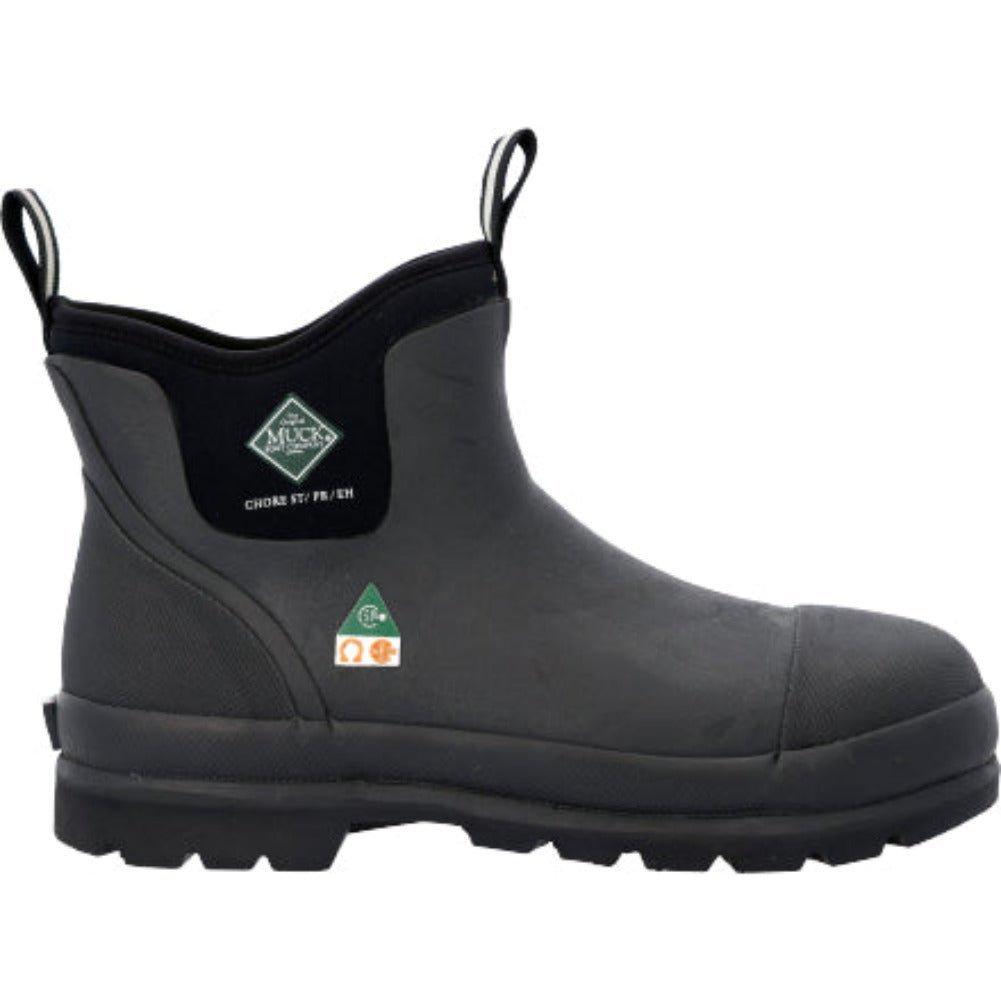MUCK CHORE CLASSIC STEEL TOE MEN'S BOOTS CCSTCSA IN BLACK - TLW Shoes