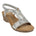 Celestia Silver Cut Out Slingback Wedge Sandals - TLW Shoes