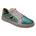 Charlee Green Snake Skin Two - Tone Star Motif Lace Up Sneakers - TLW Shoes