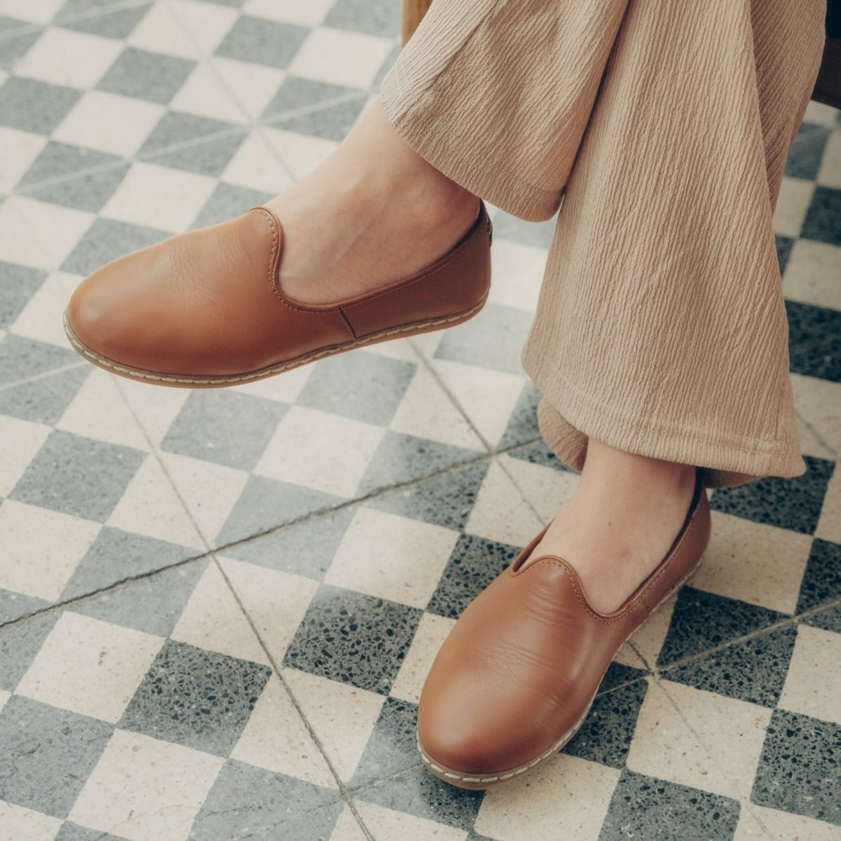 Camel Slip - On - TLW Shoes