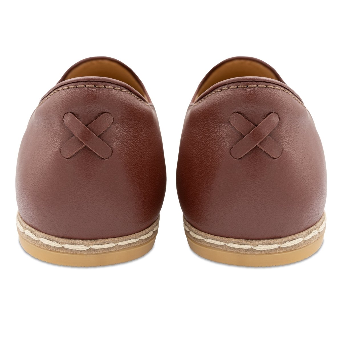 Cognac Slip Ons for Men - TLW Shoes