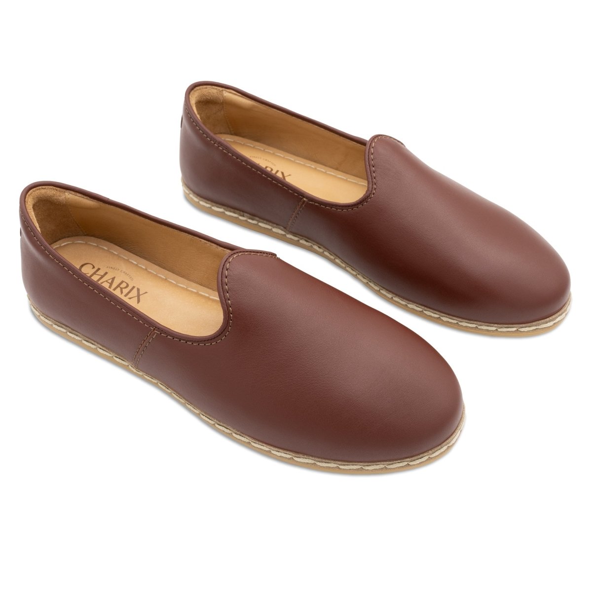Cognac Slip Ons for Men - TLW Shoes