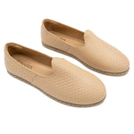 Woven Tan Slip Ons for Men - TLW Shoes
