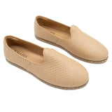 Woven Tan Slip Ons for Men - TLW Shoes