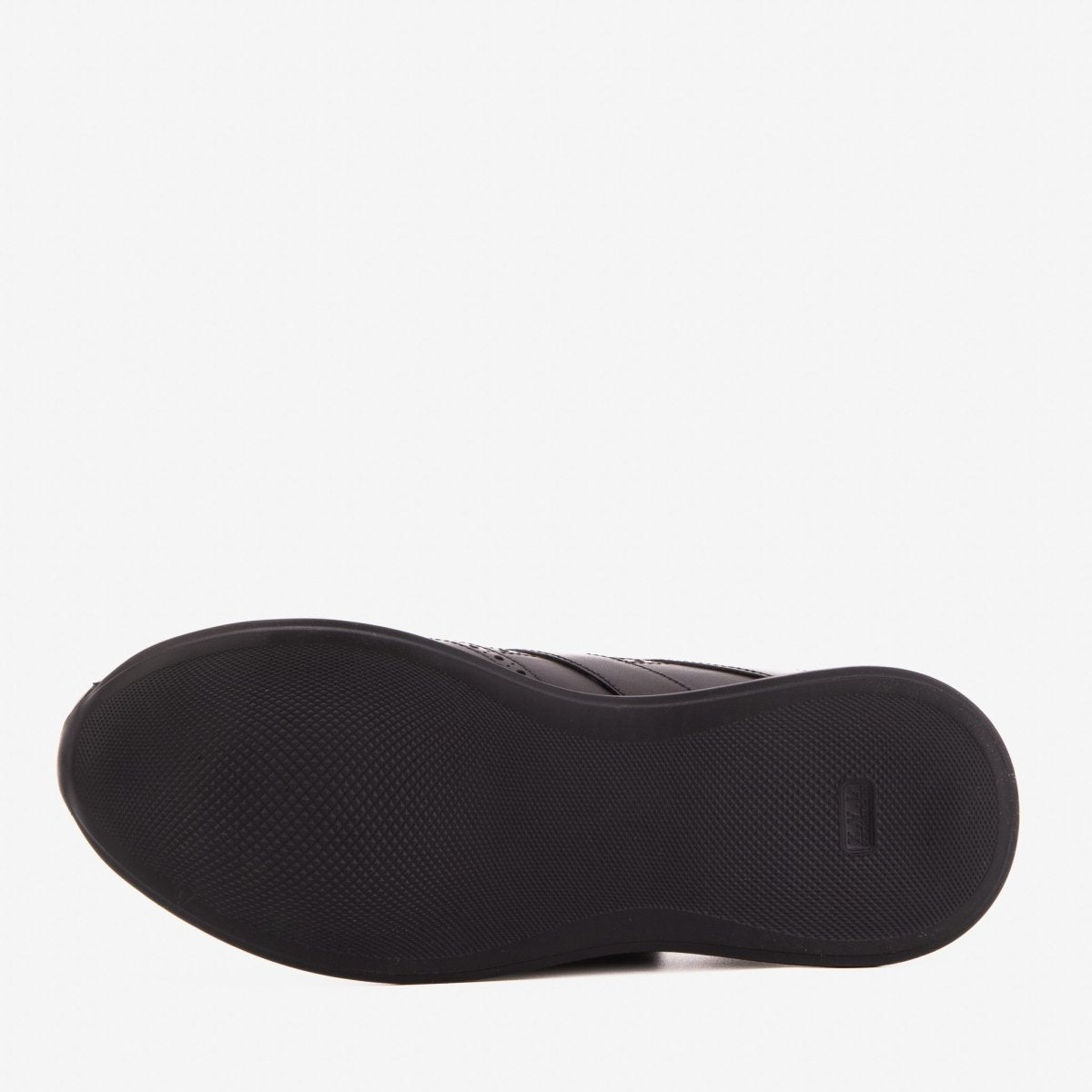 The Arcadia Black Leather Men Sneaker - TLW Shoes