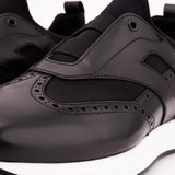 The Arcadia Black Leather Men Sneaker - TLW Shoes