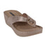 Women's Dafni Bronze Wedge Sandals - TLW Shoes