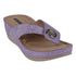 Women's Dafni Lilac Wedge Sandals - TLW Shoes