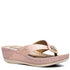 Women's Dafni Blush Wedge Sandals - TLW Shoes