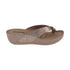 Women's Dafni Gold Wedge Sandals - TLW Shoes