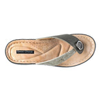 Women's Dafni Khaki Wedge Sandals - TLW Shoes